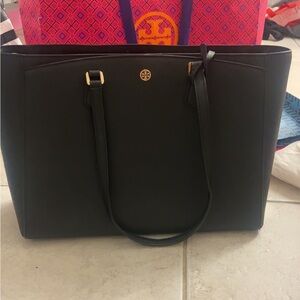 Tory Burch Black Tote with Original Gift bag.